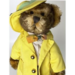 Mookie Bear 20th Century Brass Button 1930's Zoot Suit Outfit w/ Stand Included